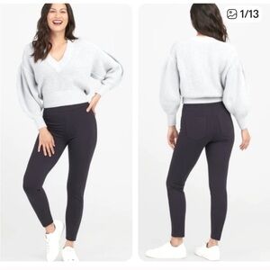 Spanx The Perfect Pant Ankle 4-Pocket Black Pants 20202 Q Size Small Petite